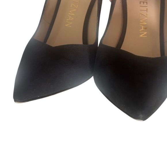Stuart Weitzman Black Suede Pointy High Heels Size 9 - Picture 8 of 15